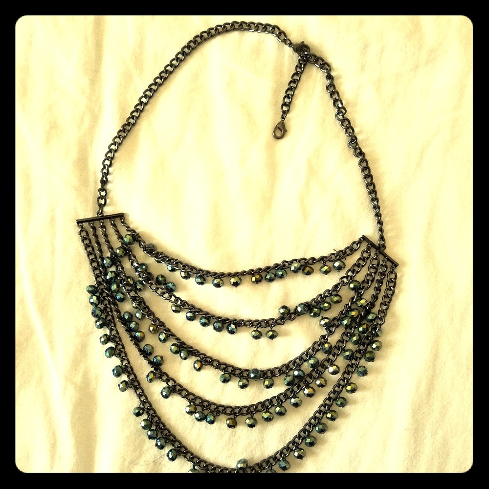 Premier designs black sparkle necklace